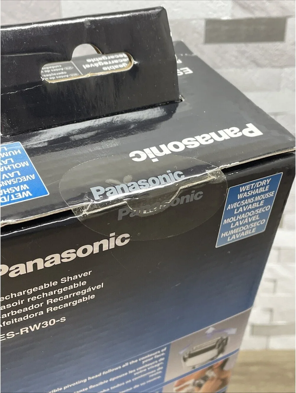 Panasonic Twin 2 Blade Wet/Dry Rechargeable Silver ES-RW30-S New Factory Sealed